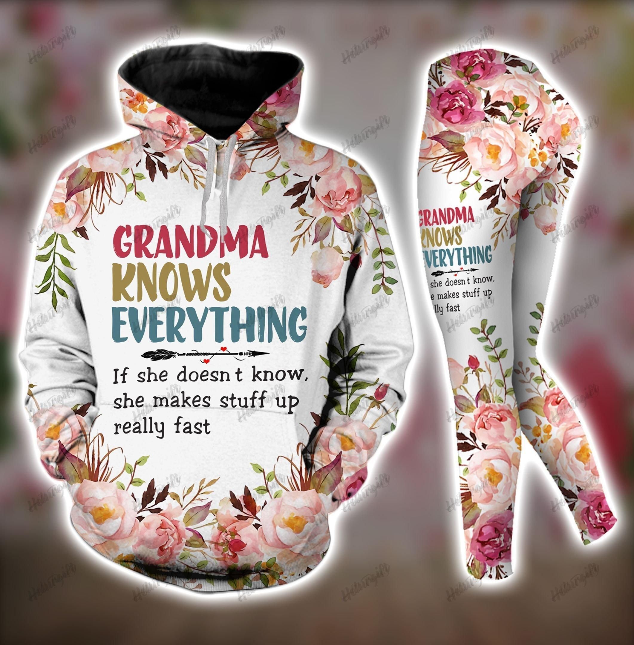 Grandma Knows Everything Hoodie Set