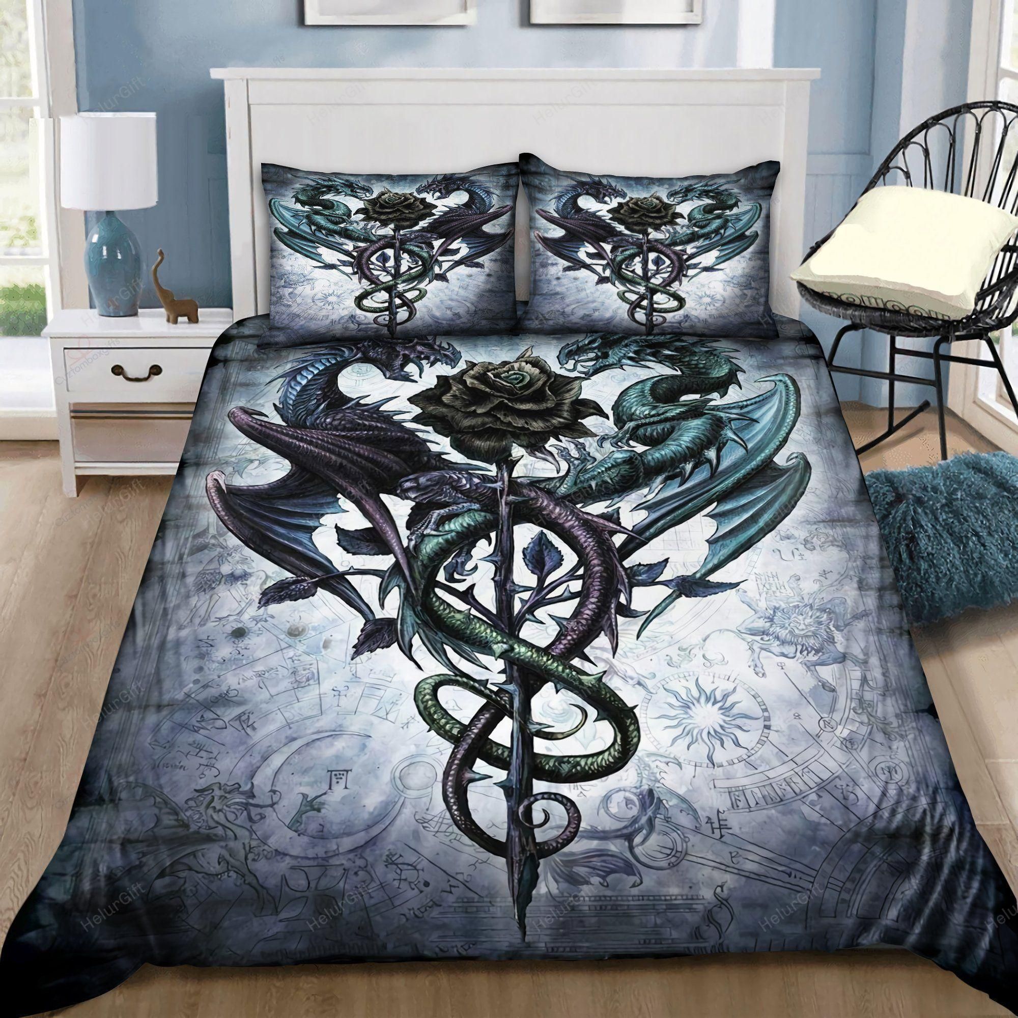 Gothic Dragon Art Bedding Set