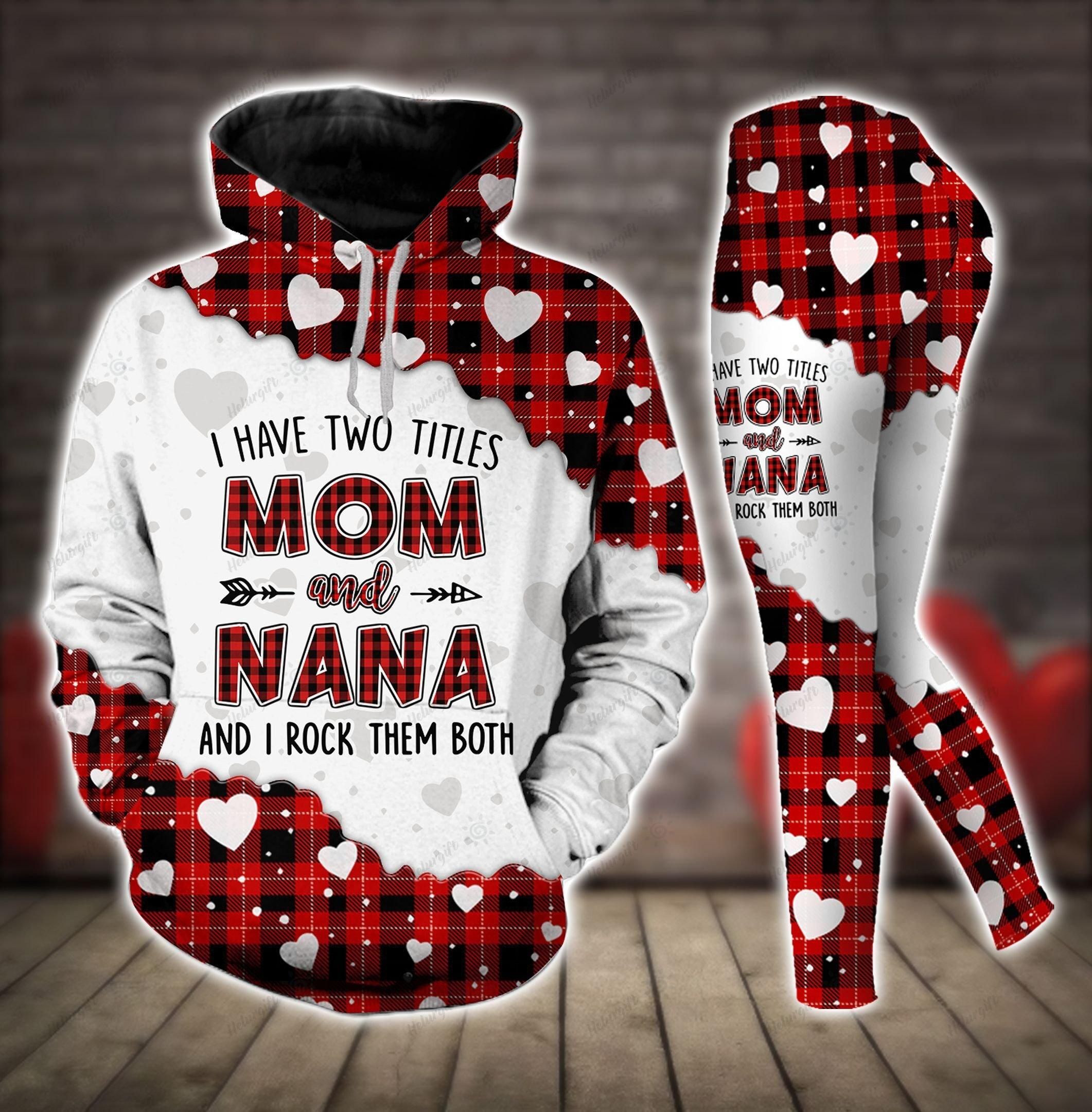 Two Titles Mom & Nana Hoodie Set