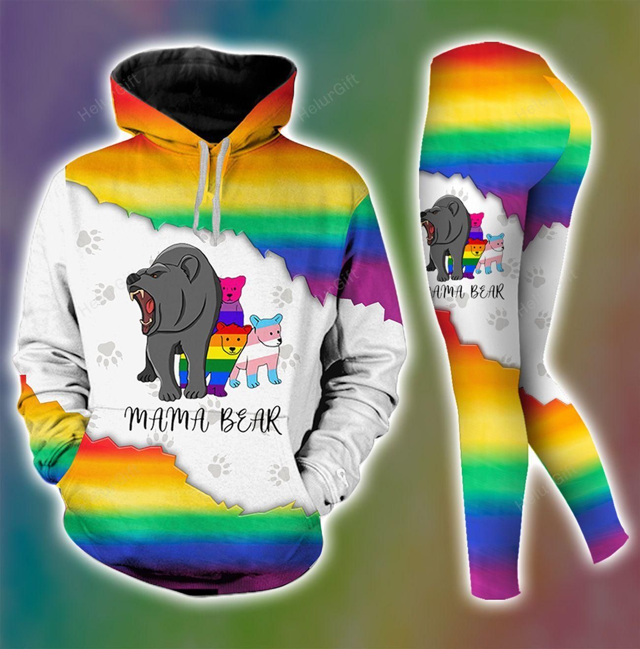 Mama Bear LGBT Hoodie Set