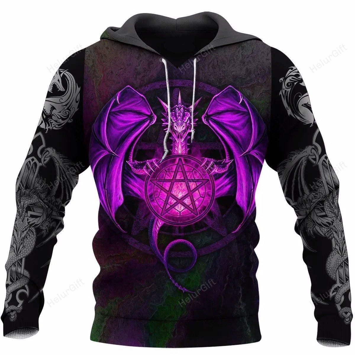 3D Tattoo and Dungeon Dragon Hoodie