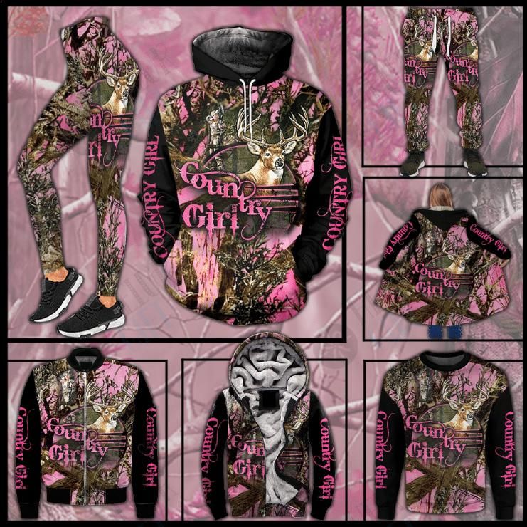 Country Girl Deer Hunting Pink Winter Clothes