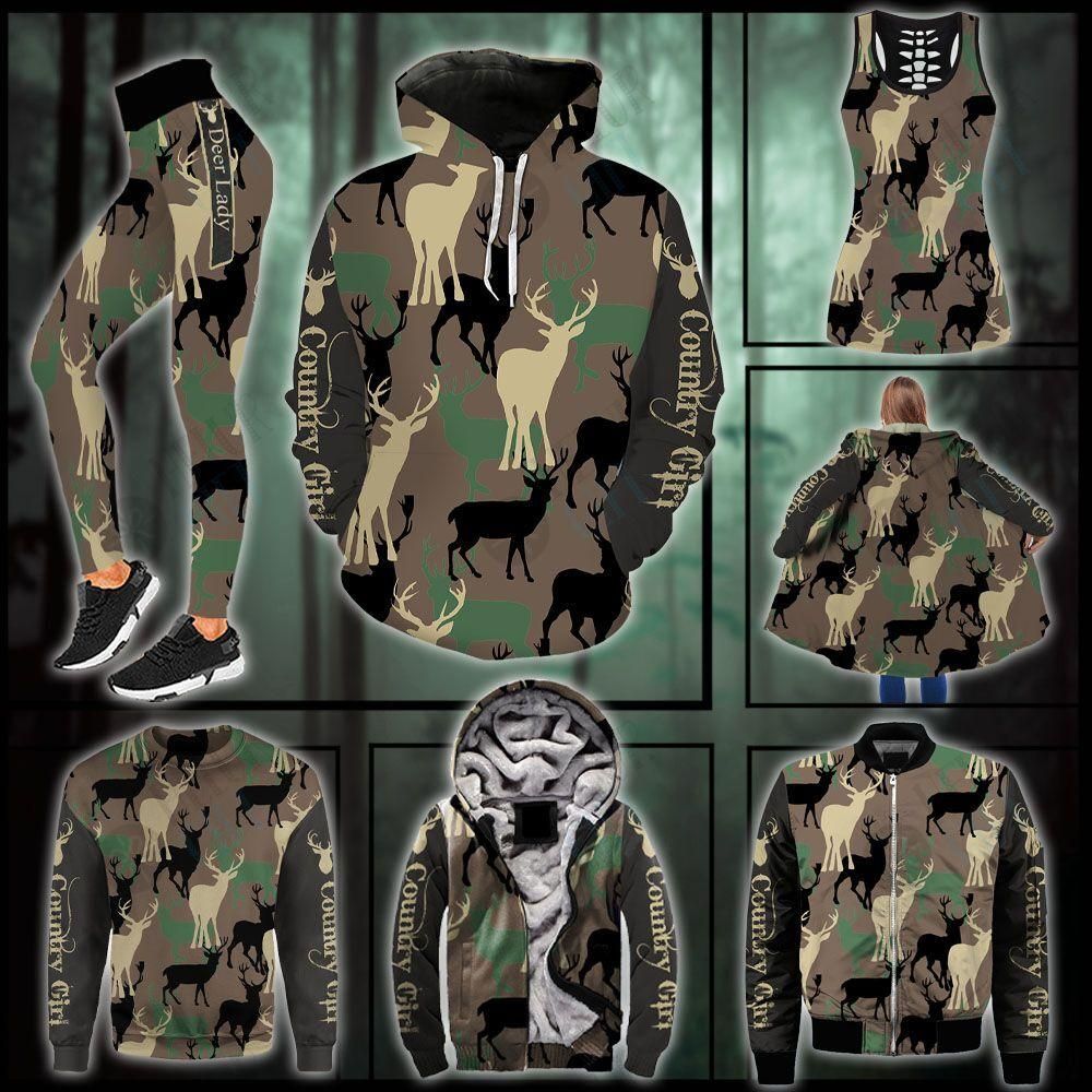 Country Girl Love Hunting Camo Winter Clothes