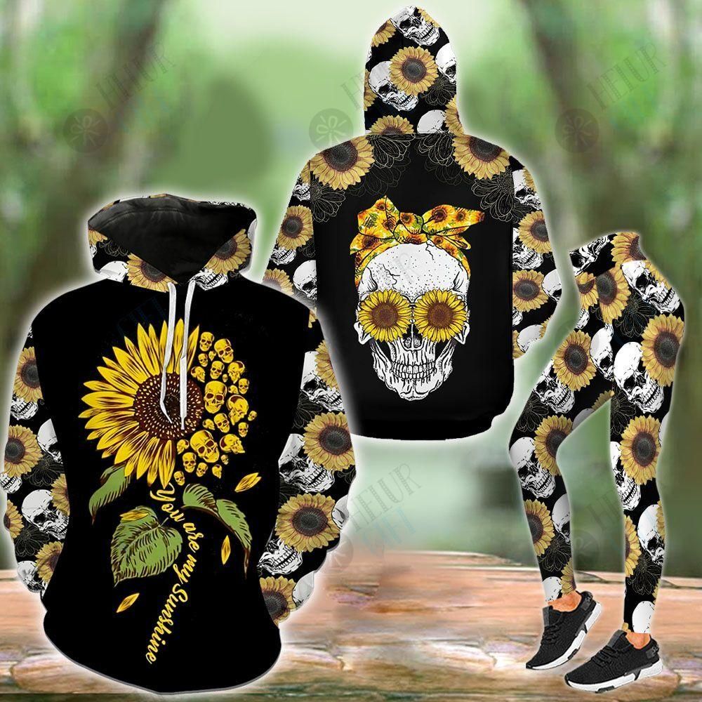 Sunflower Skull You Are My Sunshine