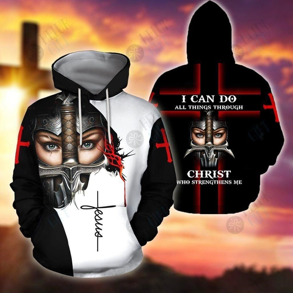 I Can Do All Things Through Christ Who Strengthens Me 3D All Over Printed Shirts For Men and Women