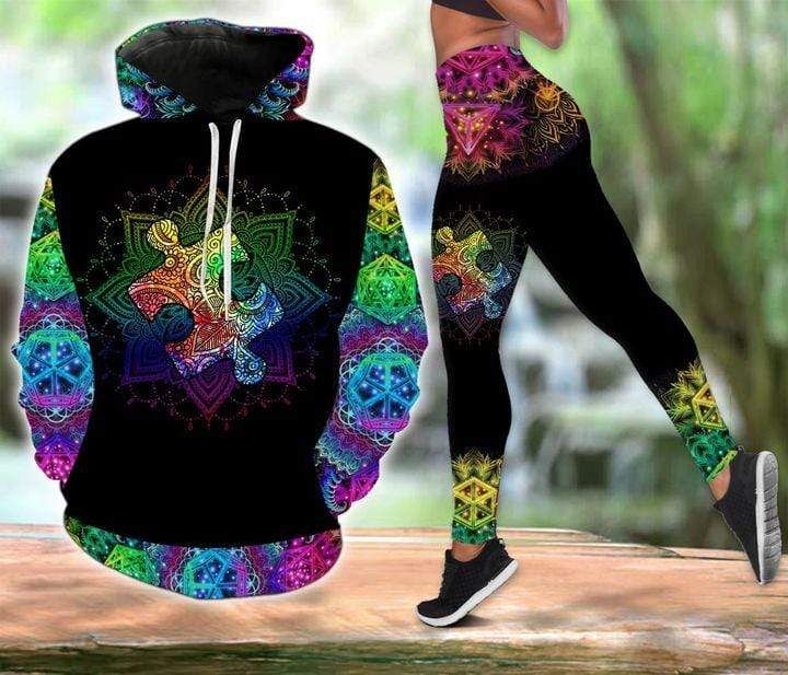 Mandala Autism Mom Mother's Day Gift Hoodie And Legging Set