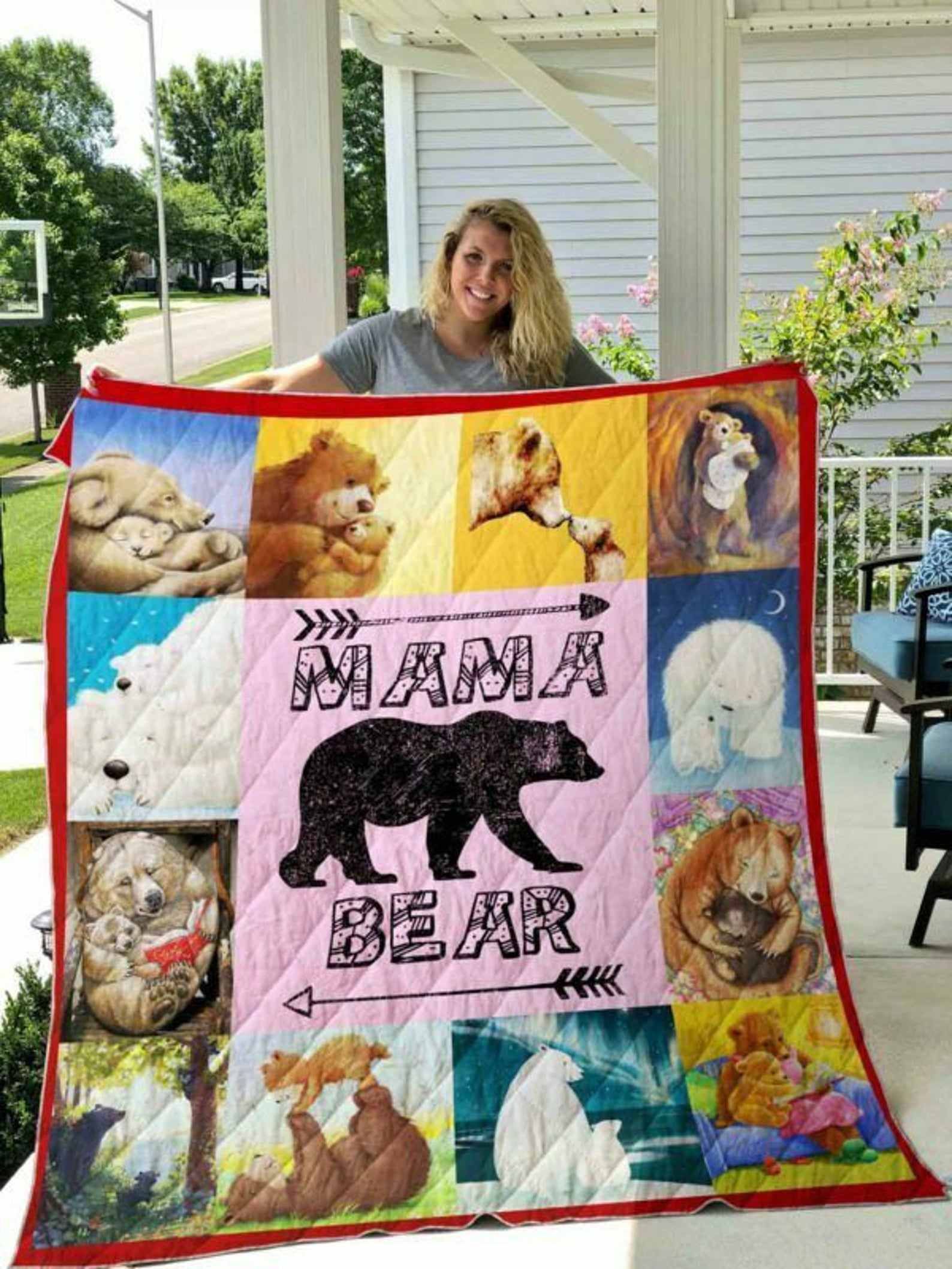 Mama Bear Mother's Day Love Quilt