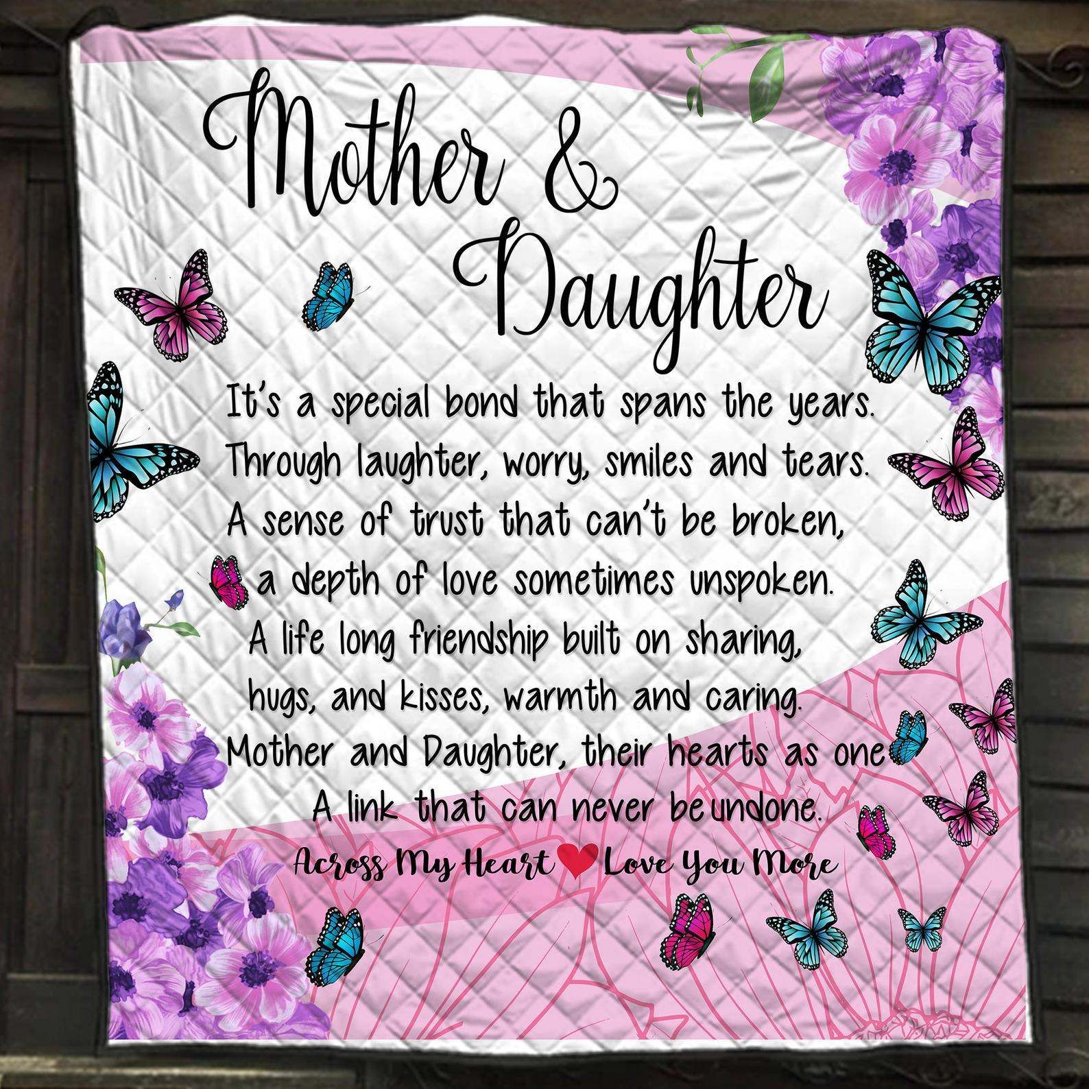 Mother And Daughter Butterfly Gift Quilt