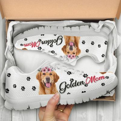 Golden Retriever Mom Mother's Day Gift White Sneaker