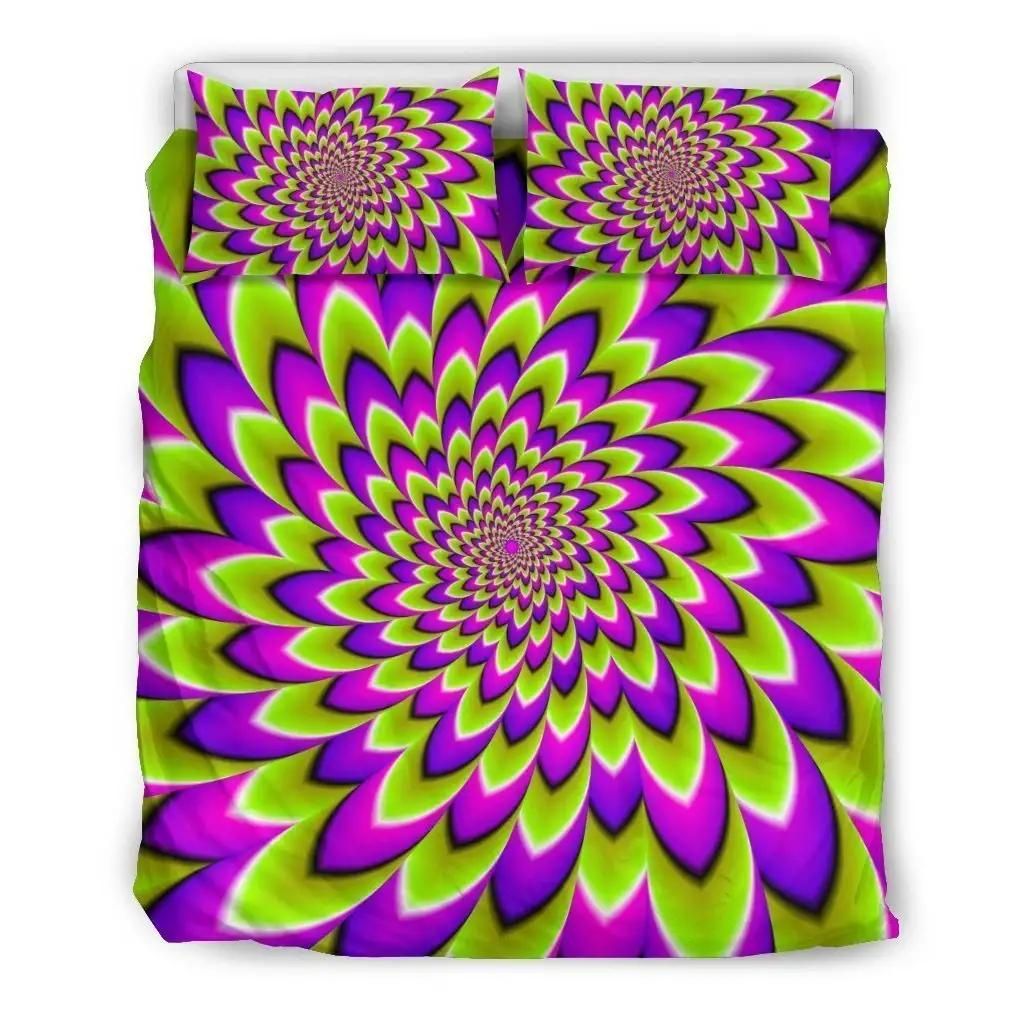 Green Expansion Moving Optical Illusion Duvet Cover Bedding Set