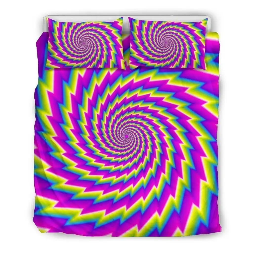 Abstract Twisted Moving Optical Illusion Duvet Cover Bedding Set