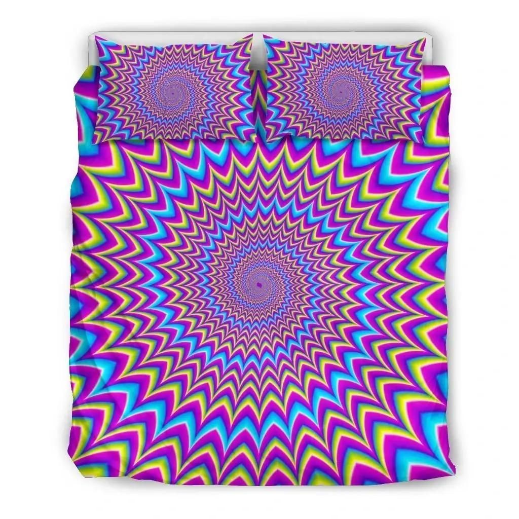 Dizzy Spiral Moving Optical Illusion Duvet Cover Bedding Set