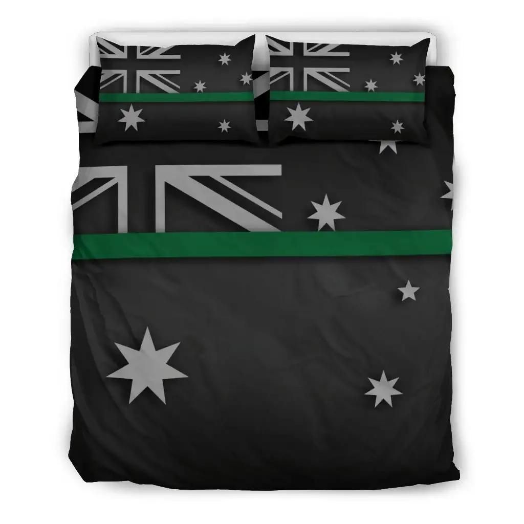 Thin Green Line Australia Duvet Cover Bedding Set