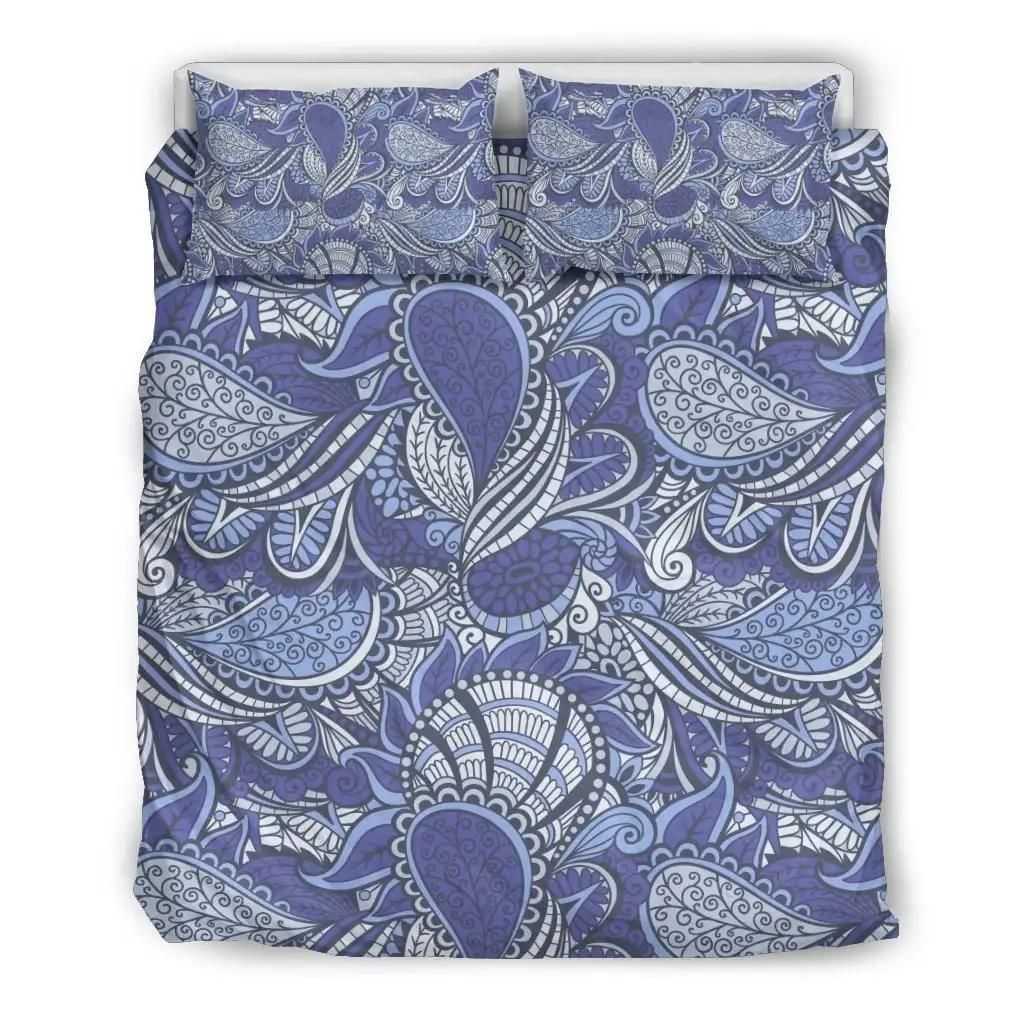 Pigeon Floral Bohemian Pattern Print Duvet Cover Bedding Set
