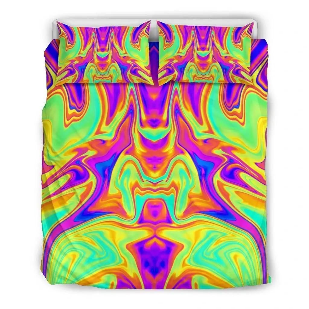 Abstract Liquid Trippy Print Duvet Cover Bedding Set