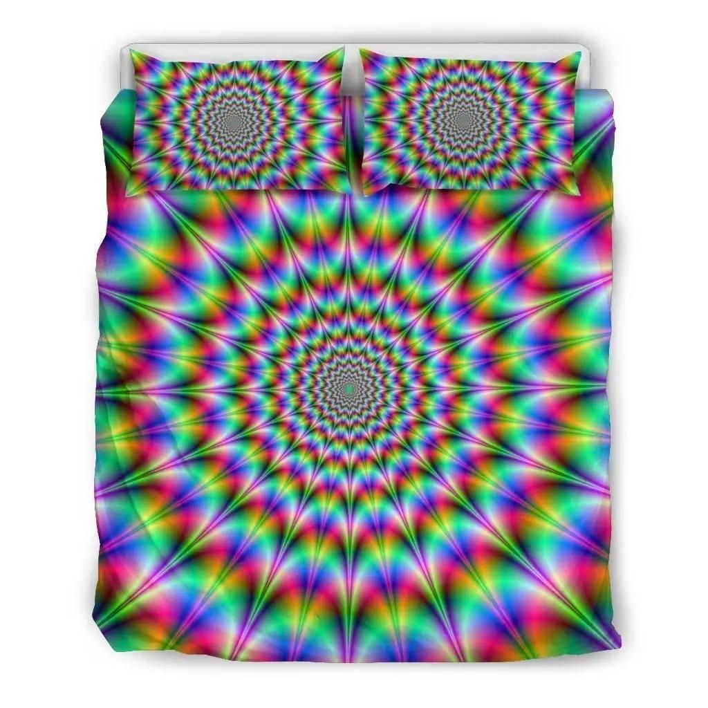Spiky Psychedelic Optical Illusion Duvet Cover Bedding Set