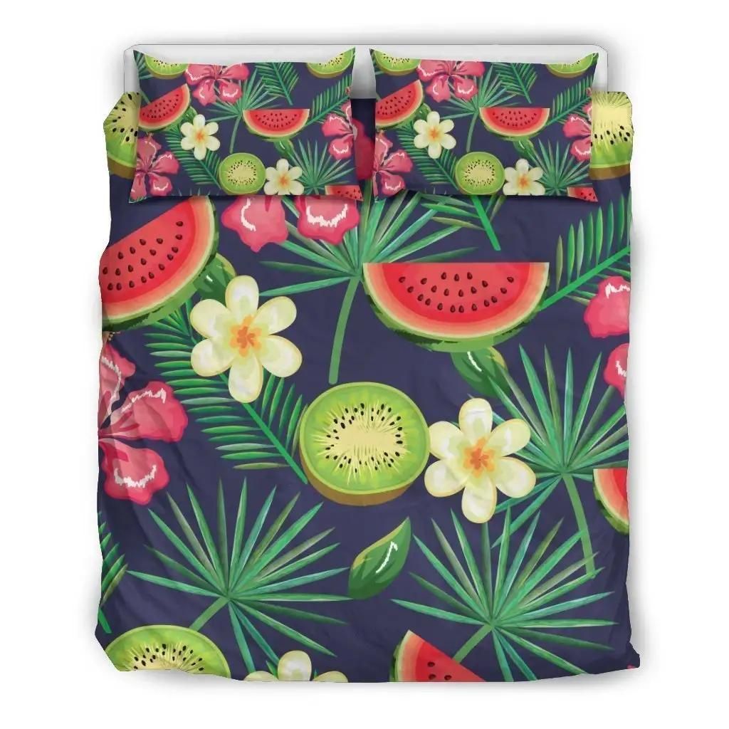 Aloha Tropical Watermelon Pattern Print Duvet Cover Bedding Set