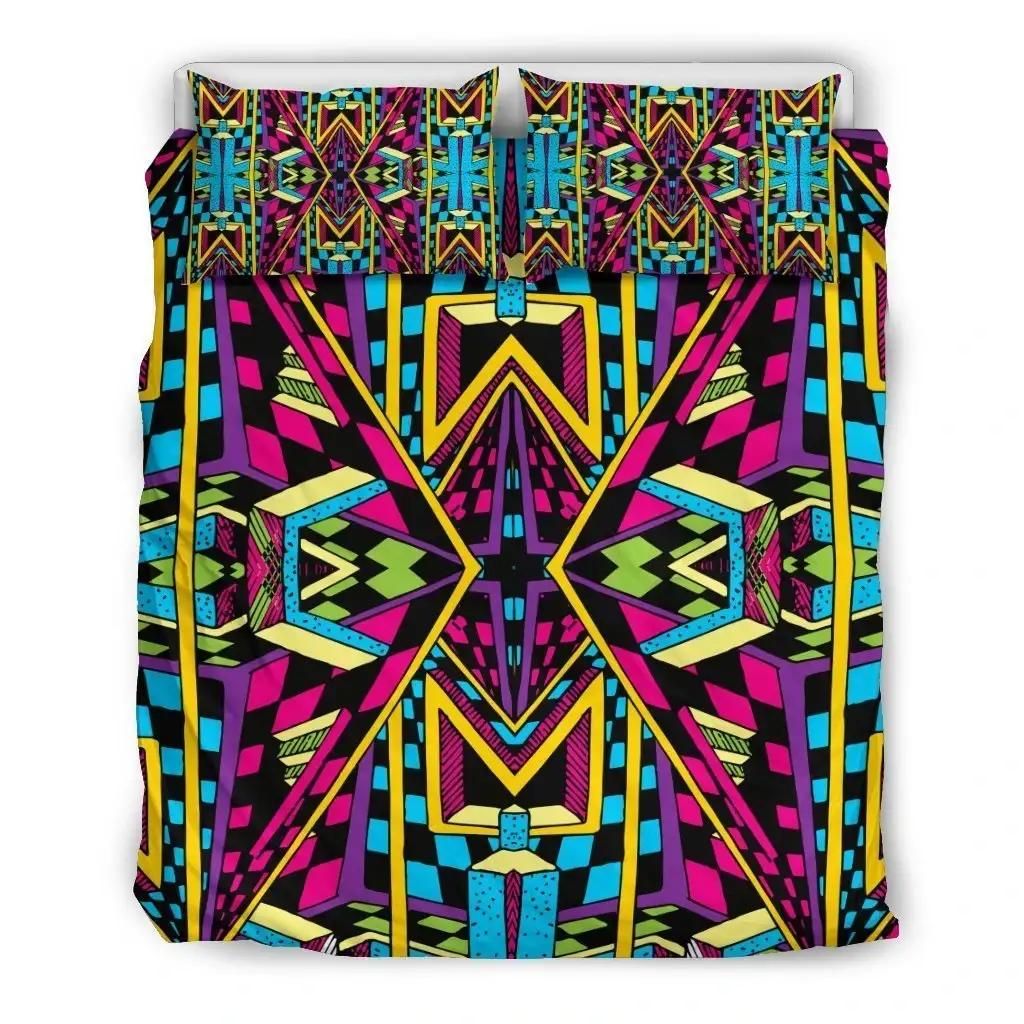Ethnic Psychedelic Trippy Print Duvet Cover Bedding Set