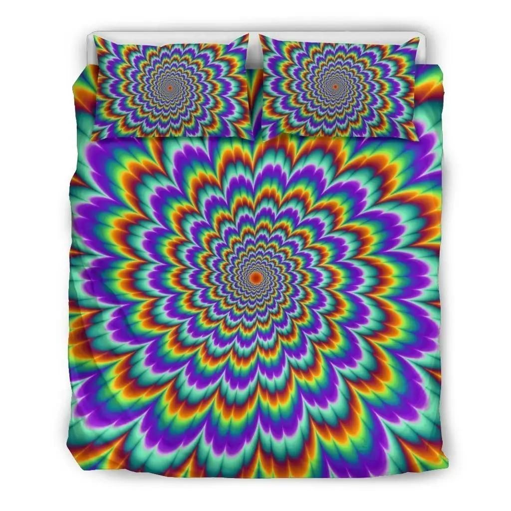 Psychedelic Expansion Optical Illusion Duvet Cover Bedding Set