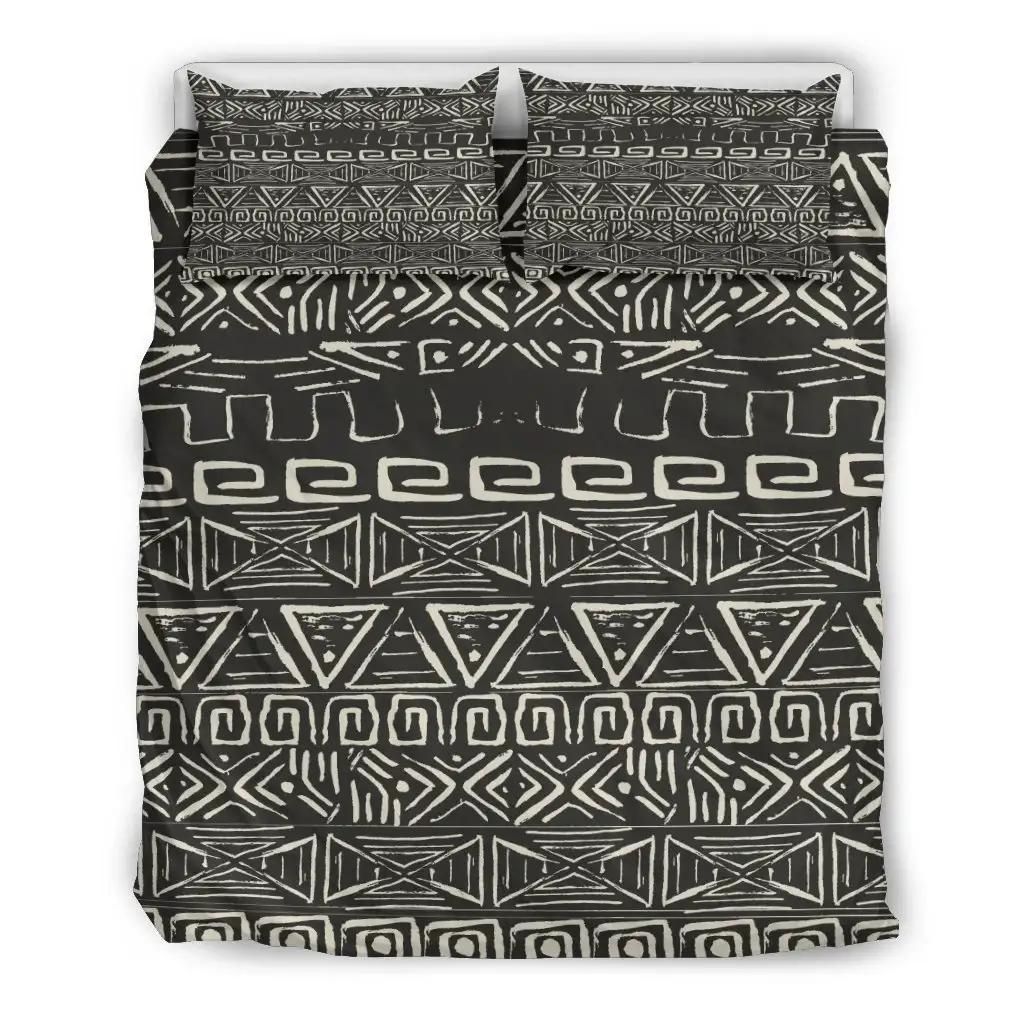 Beige Aztec Pattern Print Duvet Cover Bedding Set