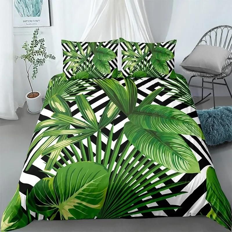 Green Leaves In A Maze Bedding Set Duvet Cover