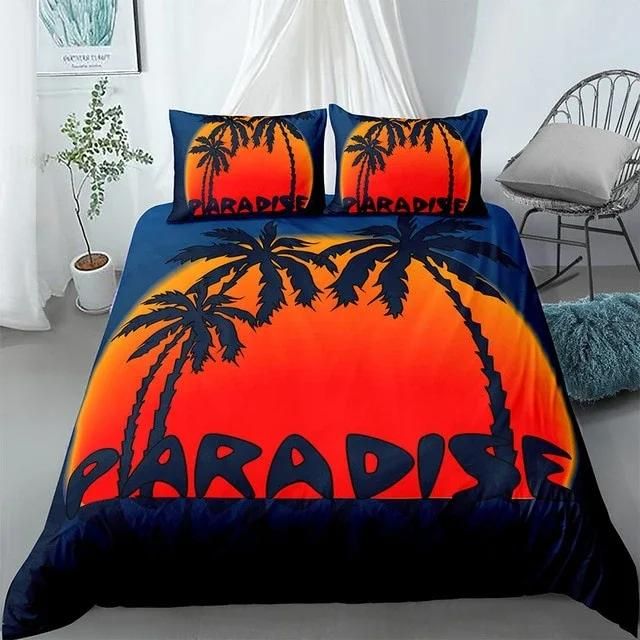 Tropical Sunset Bedding Set Duvet Cover
