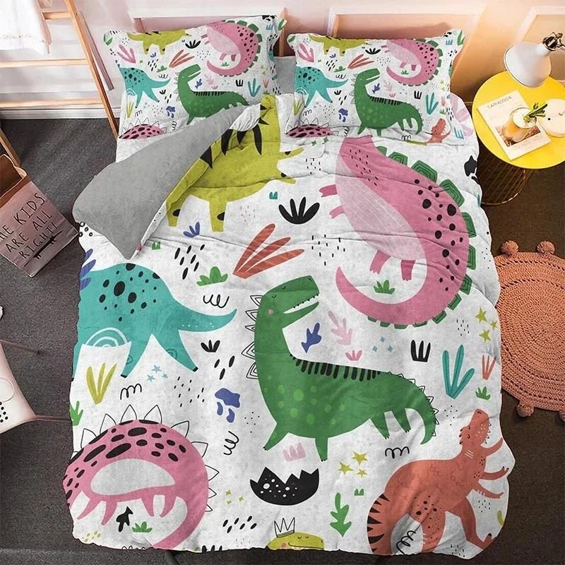 Cartooned Dinosaurs Bedding Set Duvet Cover