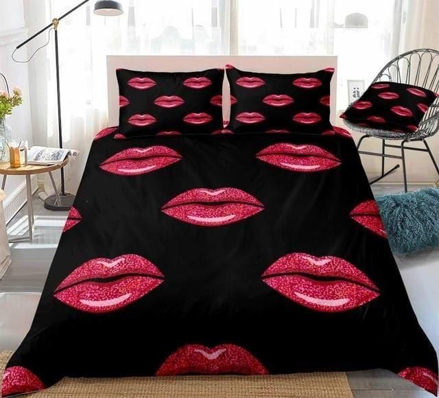 Sexy Red Lips Collection Bedding Set Duvet Cover