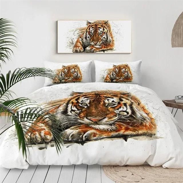 Tiger Painting Bedding Set Duvet Cover