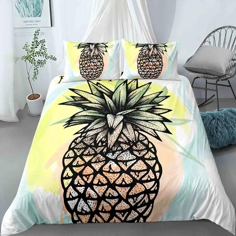 Rugged Pineapple Bedding Set Duvet Cover