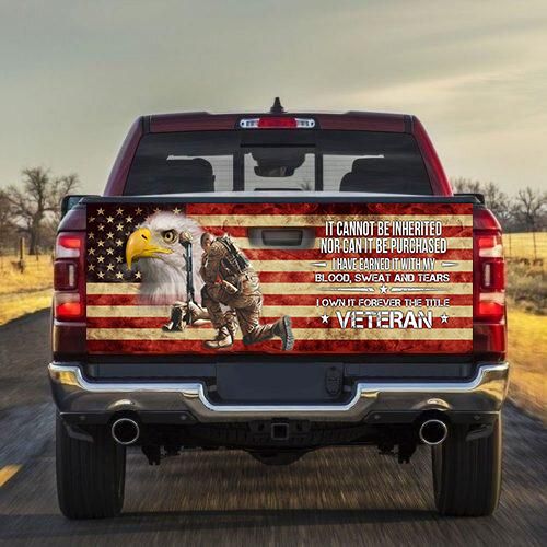 Forever The Title Veteran Truck Tailgate Decal Sticker Wrap PAN