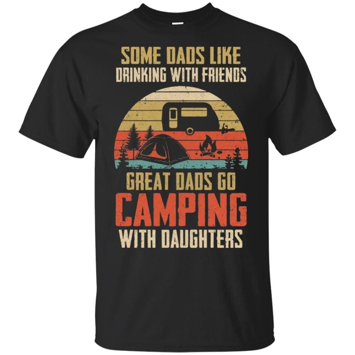 Dad Camping With Daughter Dad Gift Unisex T Shirt  H6606