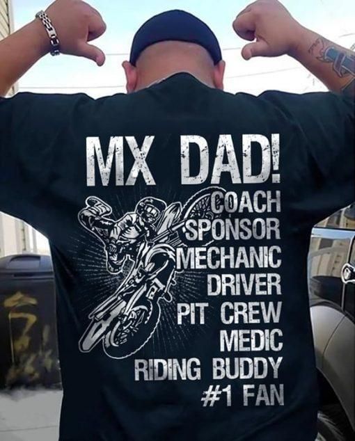 Mx Dad Coach Sponsor Mechanic Driver Unisex T Shirt  H6895