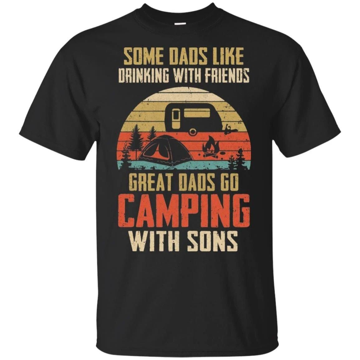 Dad Camping With Son Dad Gift Unisex T Shirt  H6607