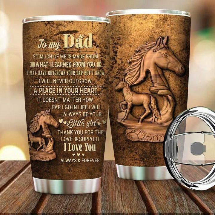 To My Dad From Little Girl - Dad Gift Stainless Steel Tumbler Cup 20 Oz  Tc2887