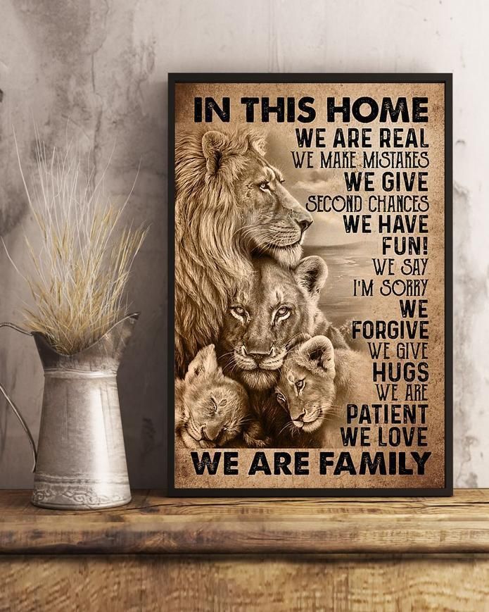 To My Father & Mother We Are A Family  Mother'S Day Gift Edge-To-Edge Printed Poster   P1463
