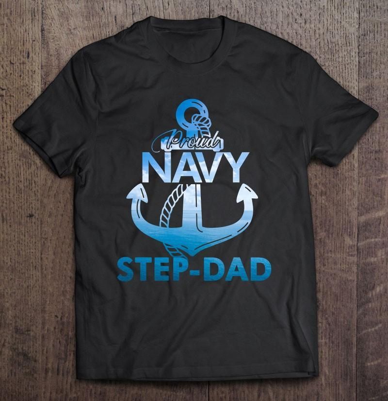 Proud Navy Step-Dad Unisex T Shirt  H5705