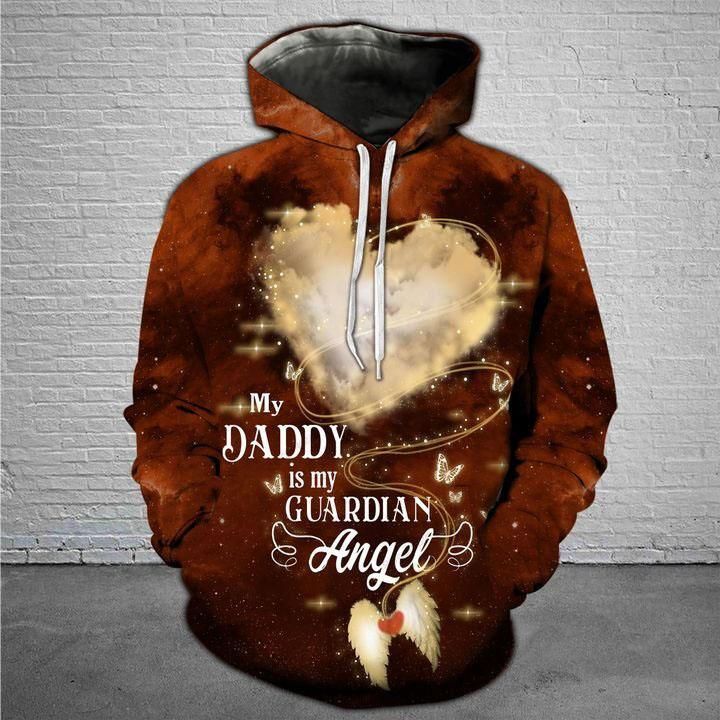 Dad Guardian Angel Heart Cloud 3D All Over Print Ht7294