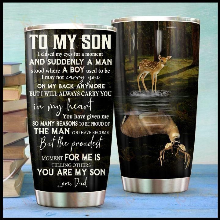 To My Son From Dad Stainless Steel Tumbler Cup 20 Oz  Tc2553