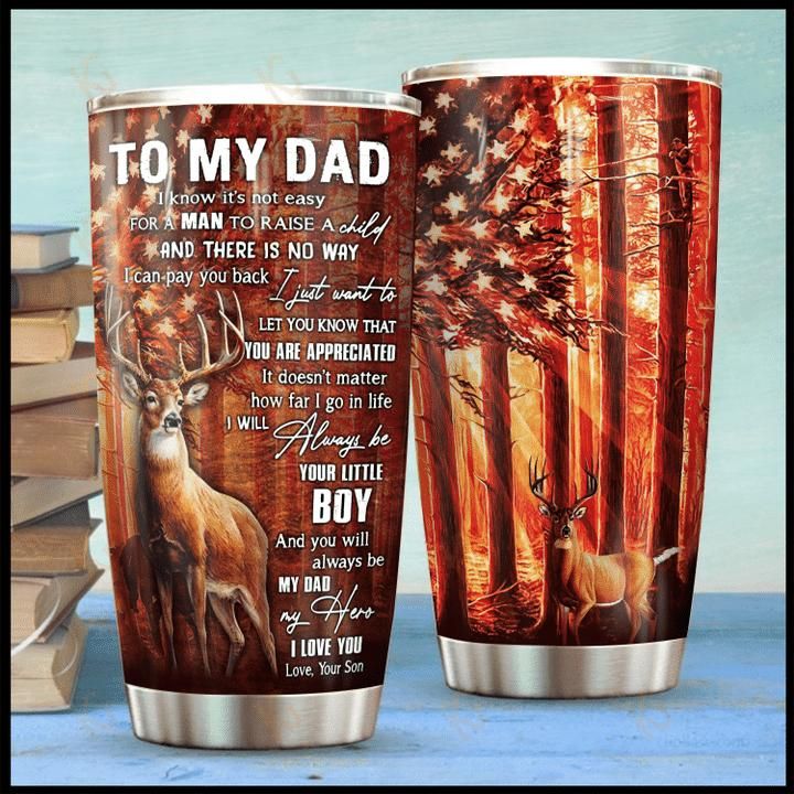 Hunting - To My Dad From Son - Dad Gift Stainless Steel Tumbler Cup 20 Oz  Tc2479