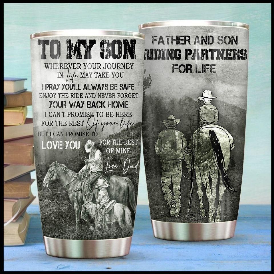 To My Son From Dad Stainless Steel Tumbler Cup 20 Oz  Tc2504