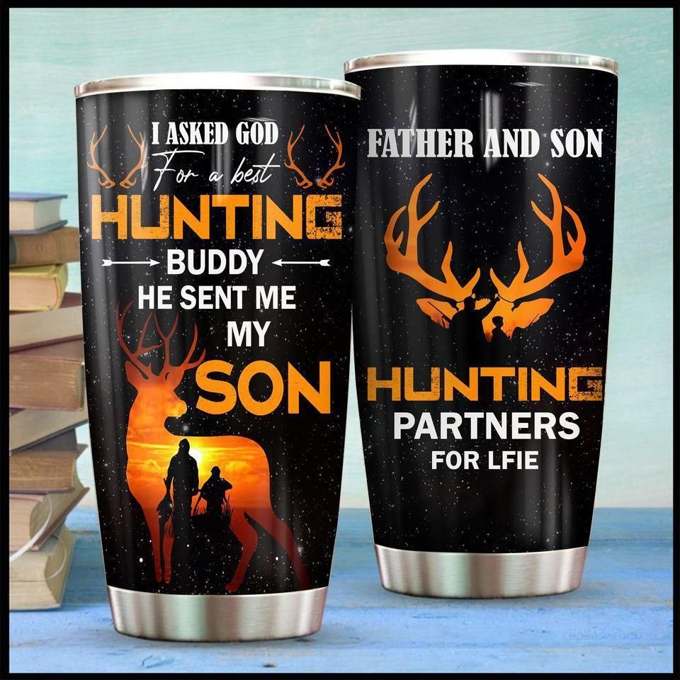 Father And Son Hunting Partner Stainless Steel Tumbler Cup 20 Oz  Tc2418