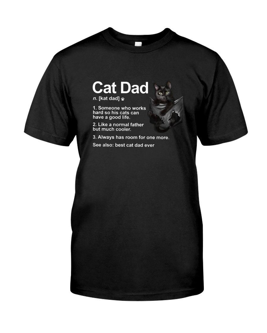 Best Cat Dad Ever Definition Unisex T Shirt  H1196