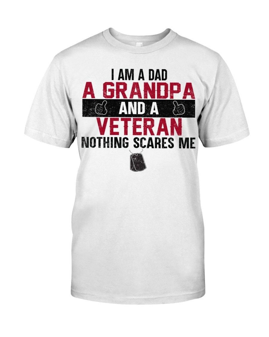 Dad Granpa And Veteran Unisex T Shirt  K1848