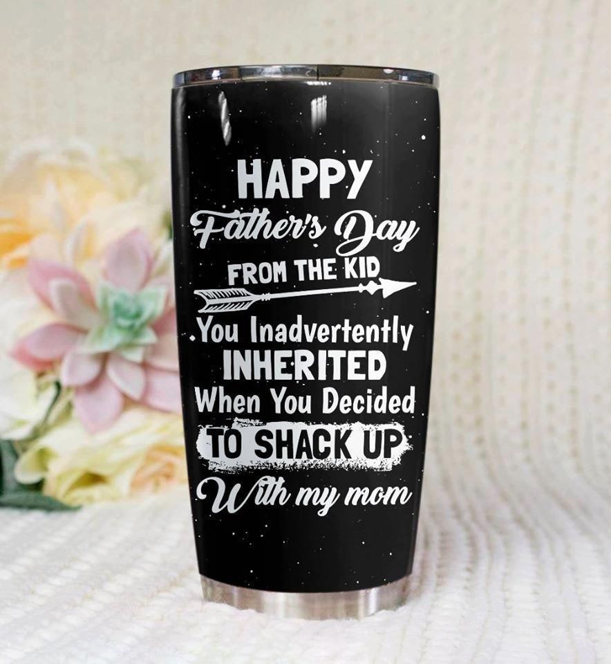 Happy Father'S Day From The Kids Stainless Steel Tumbler Cup 20 Oz   Tc1461