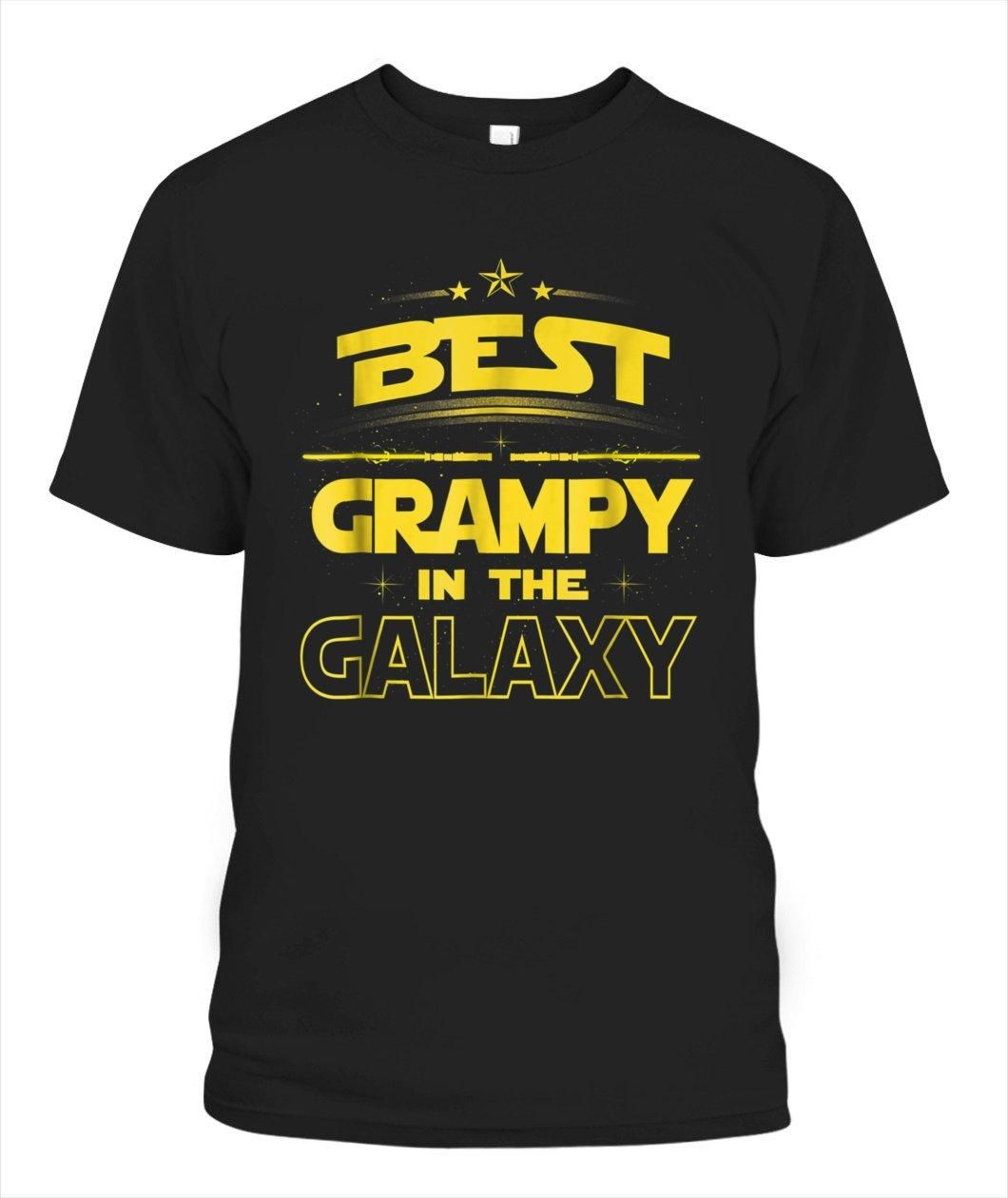 Best Grampy In The Galaxy Tee Shirt Fathers Day Gift Grampy Tee Shirt