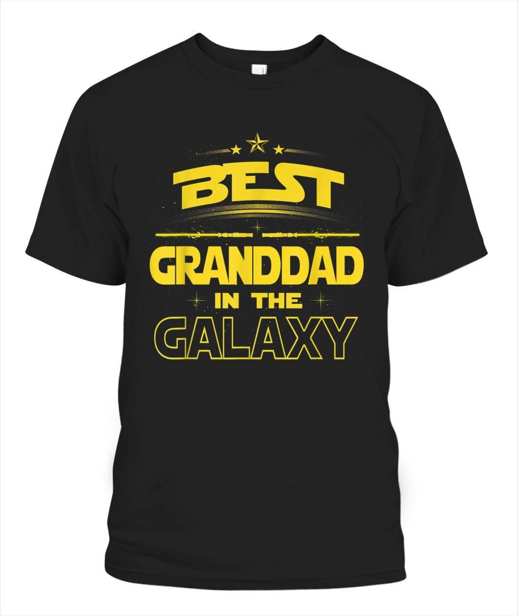 Best Granddad In The Galaxy Tee Shirt Fathers Day Gift Dad Tee Shirt