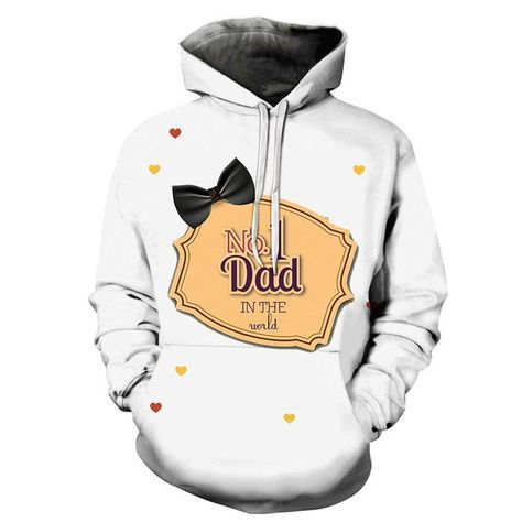 Gift For Dad  No.1 Dad In The World 3D Hoodie