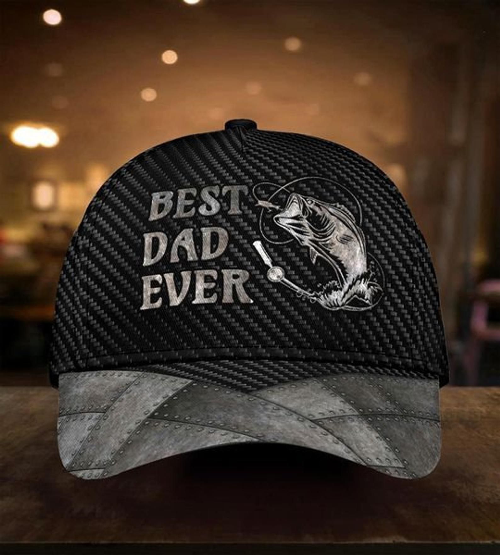 Gift For Dad  Best Dad Ever Fishing Cap
