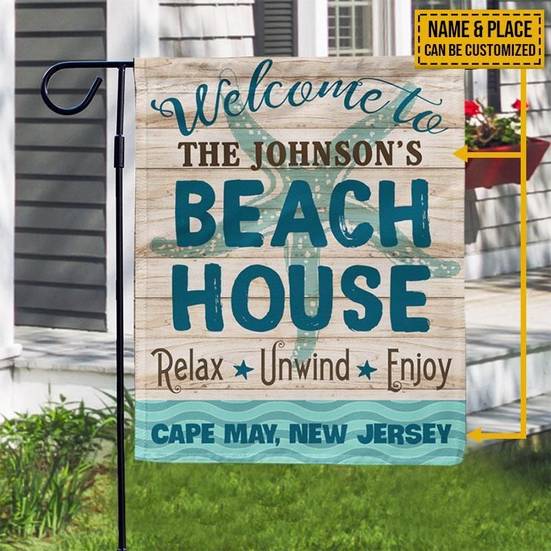 Personalized Beach House Welcome To Customized Flag